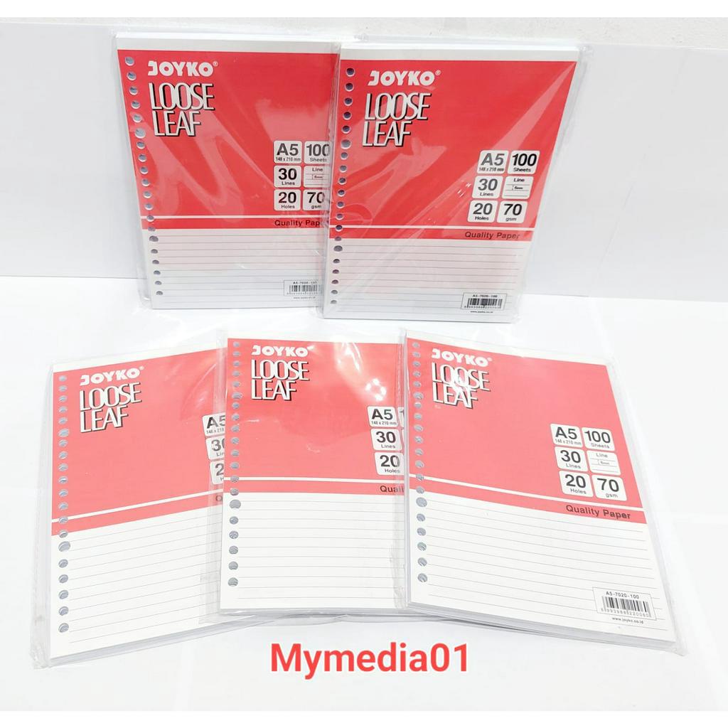 

LOOSE LEAF A5 100 LEMBAR JOYKO TERMURAH