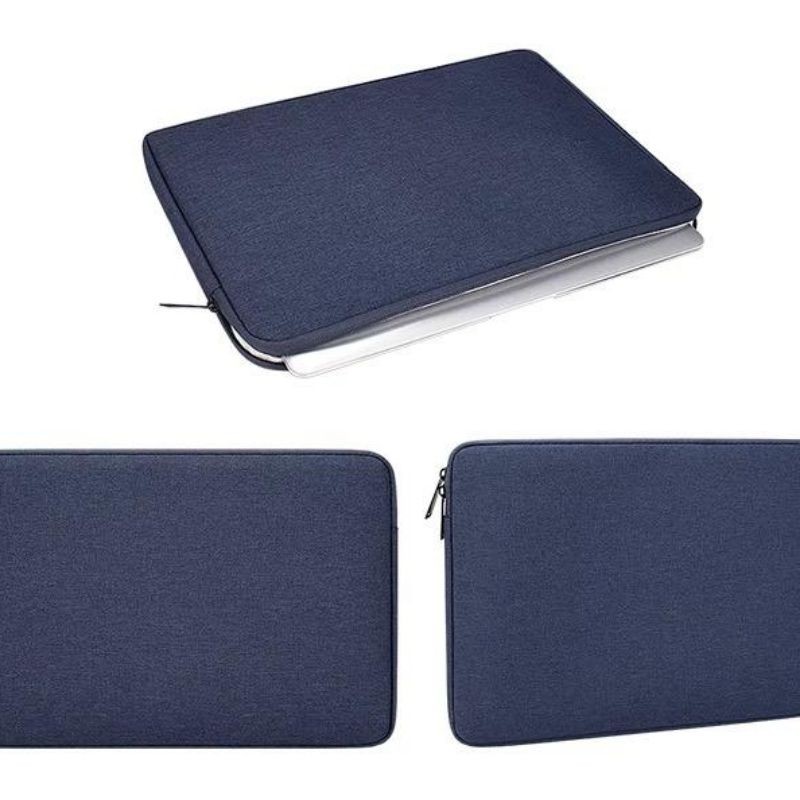 Tas Laptop Softcase Waterproof Nylon set pouch Quality 11 12inch navy