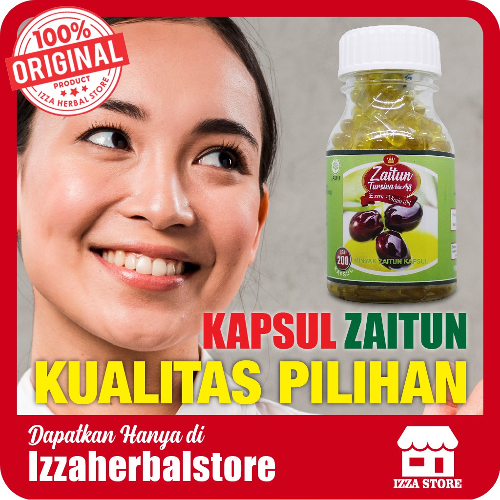 Minyak Zaitun Kapsul Cair Tursina Bin Afif Extra Virgin Oil Original Bpom Shopee Indonesia