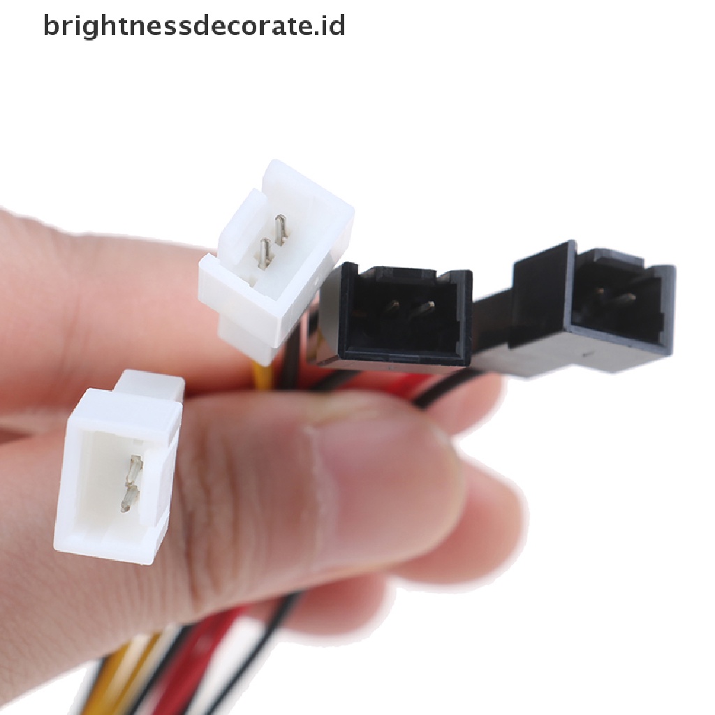 Kabel Power Adapter 4-pin Molex / Ide Ke 3-pin Untuk Cpu / Chasis / Case Kipas Angin