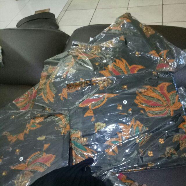 Bmb Ok Bswart Batik Hrb026 Kenongo Hem Pendek Padi Pekalongan M L Xl Batik Pria Murah Modern Grosir