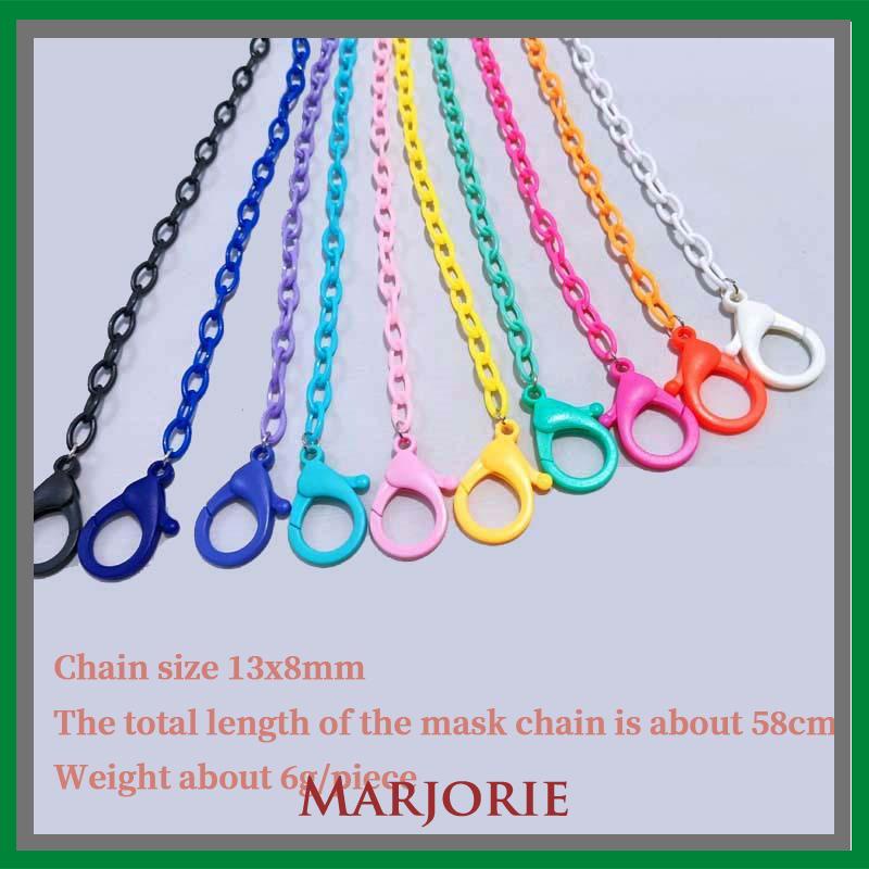 lanyard klip topeng gaya korea yang dapat disesuaikan rantai warna lanyard non-slip-MJD