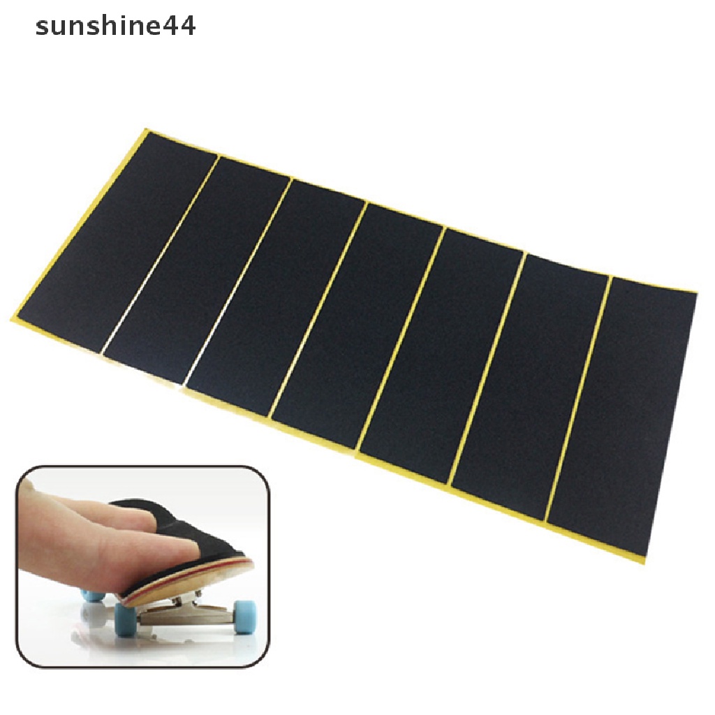 Sunshine 10Pcs/Lot Black Fingerboard Deck Uncut Tape Stickers Black Foam Grip Tape .