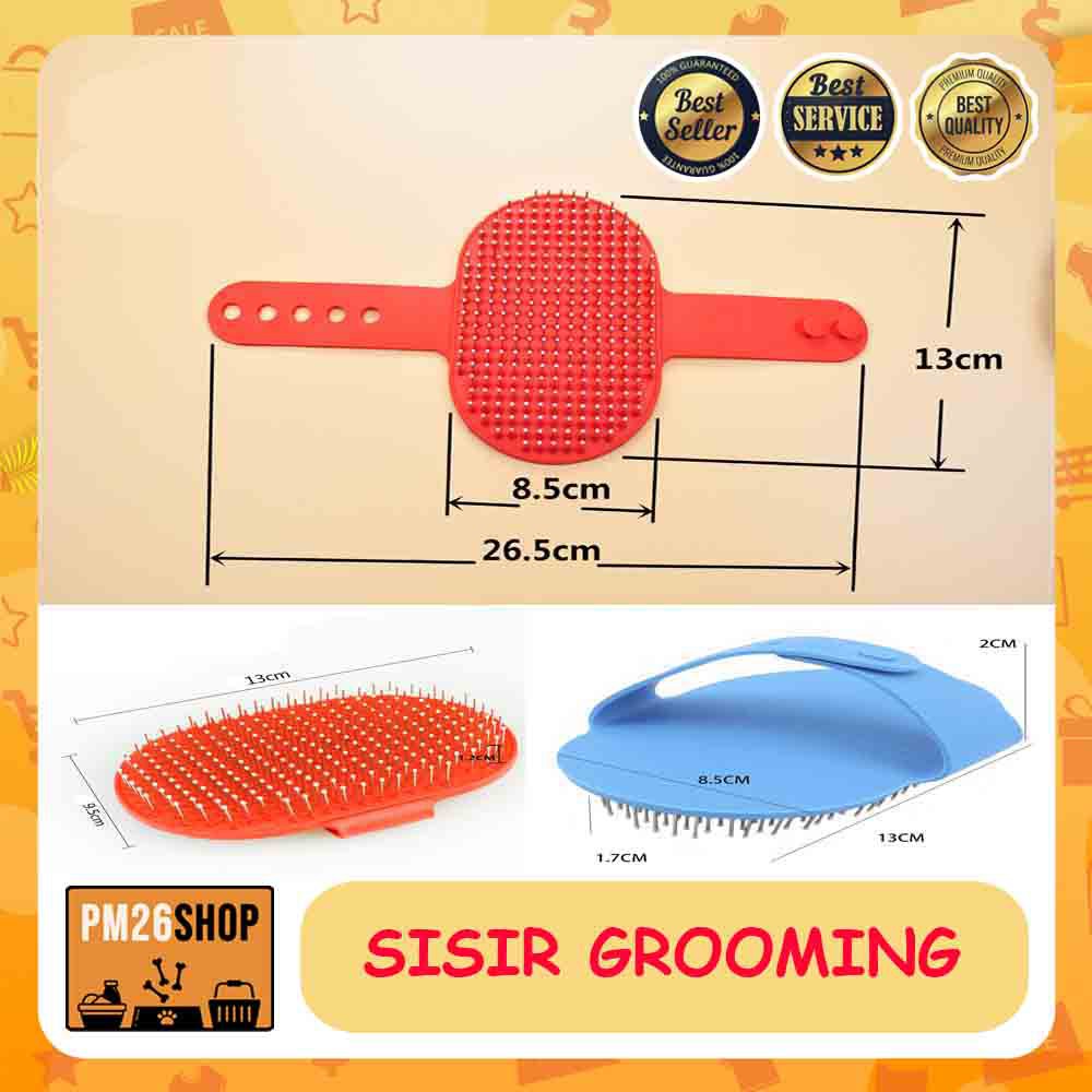 Sisir Sikat Mandi Anjing Kucing Sisir Sikat Grooming Kucing Anjing