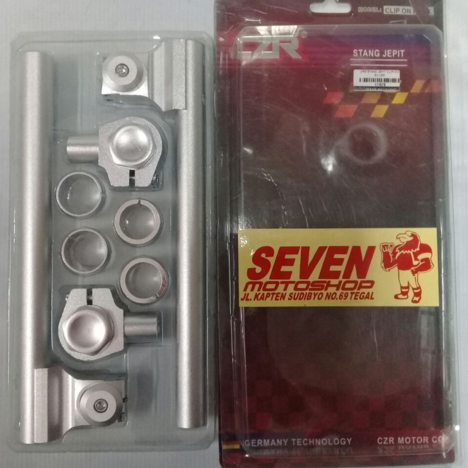 STANG JEPIT CLIP-ON KECIL SILVER CZR UNIVERSAL