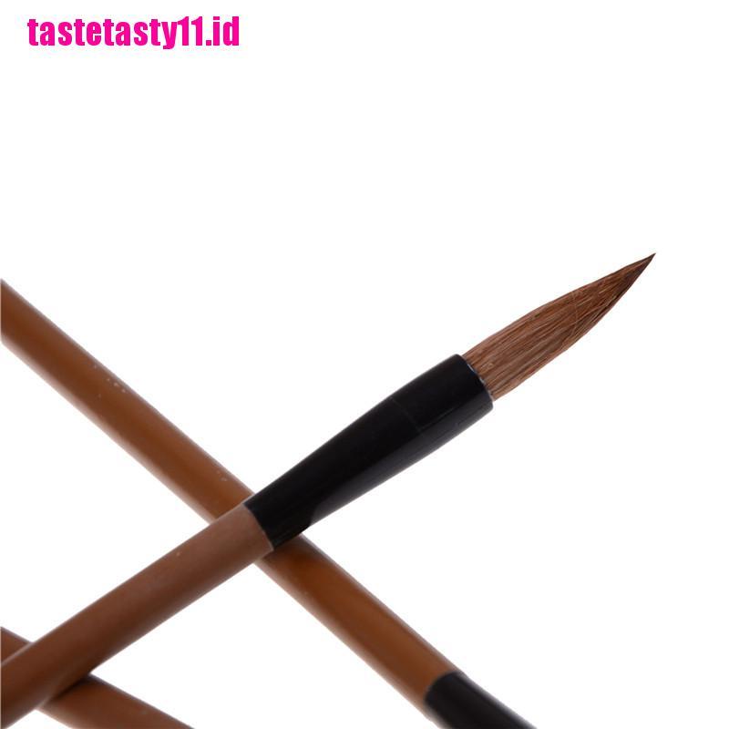 3 Pcs Pena Kuas Kaligrafi Lukisan Tinta Air Gaya China Jepang