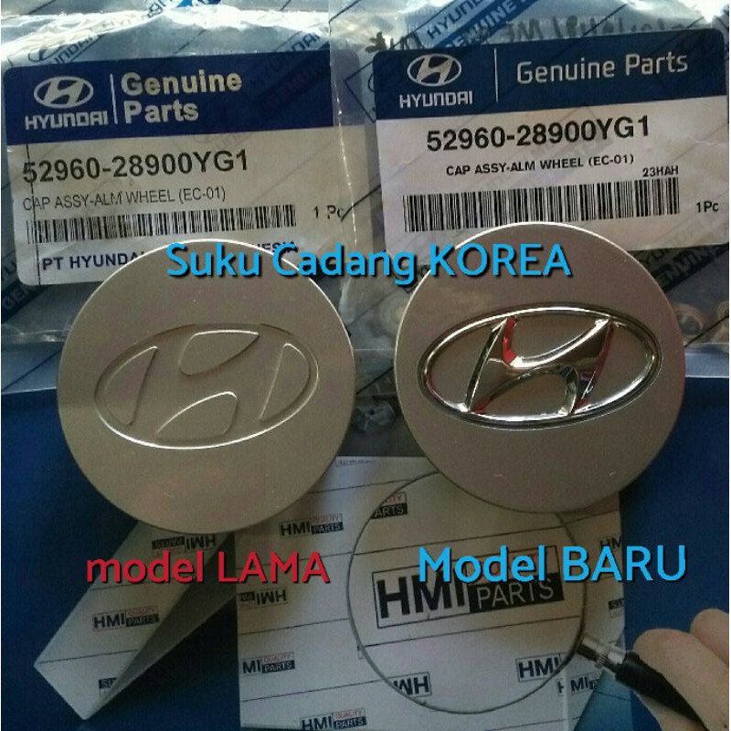 Cap Wheel Dop Tutup Tengah Velg Roda Model Flat Datar Hyundai Accent Verna Avega Elantra