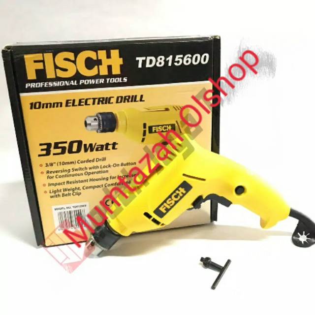 Mesin Bor Besi dan Kayu 10 mm FISCH TD815600