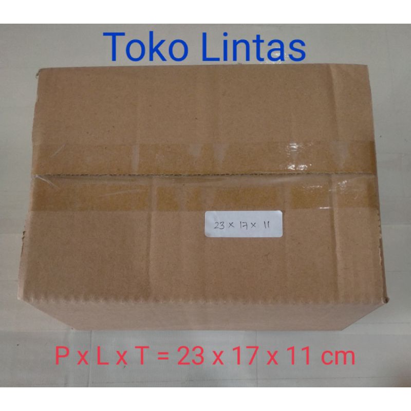 

Kardus Karton Box Polos ukuran 23x17x11 cm