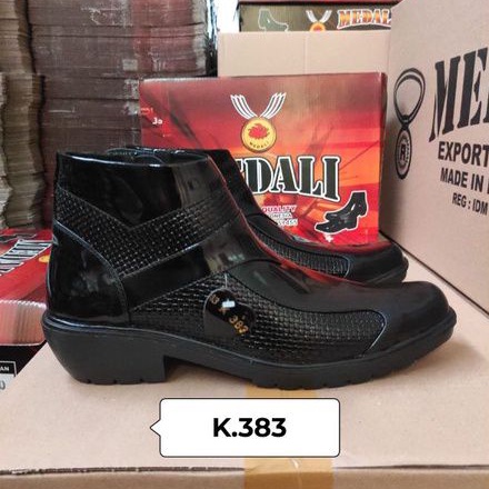 Sepatu Kulit PDH pria boots polri TNI security guard PNS sepatu Kerja formal Tampil lebih keren