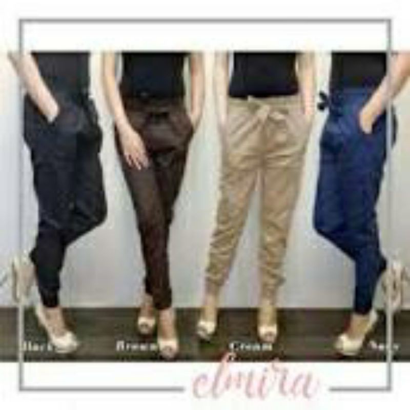 Celana jogger pants  stretch wanita