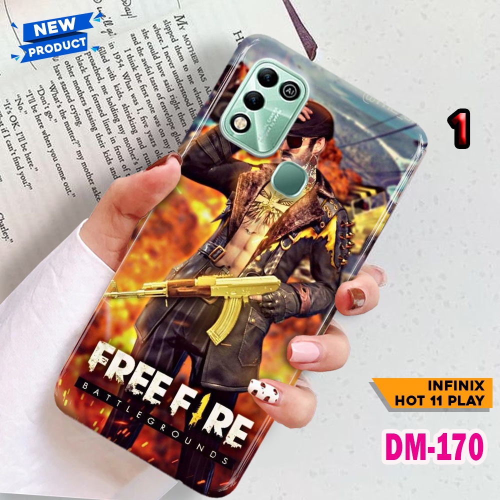 CASE INFINIX HOT 11 PLAY/ HOT 10 PLAY - [DM170] - "FF" - HARDCASE 3D FULLPRINT DOFF - CASE HP - BUMP