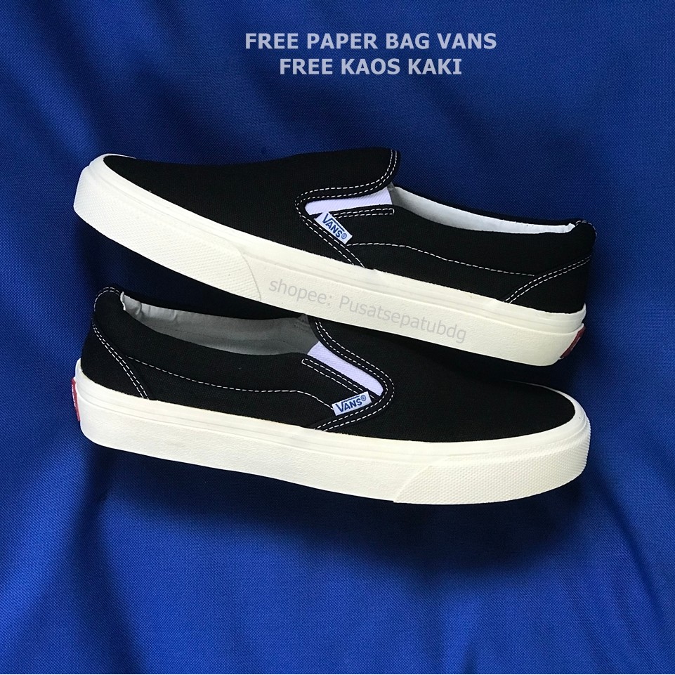 VANS SLIP ON OG IVORY BLACK WHITE