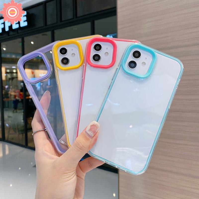 Soft Case Bahan Silikon TPU Warna Permen Untuk iPhone 7 8 Plus 11 12 13 Pro Max XS X XR SE 2020
