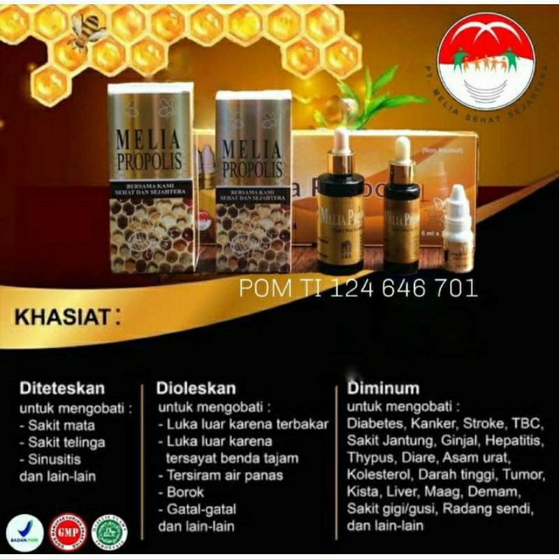 READY MELIA PROPOLIS 6ML / MELIA PROPOLIS 30ML / MELIA PROPOLIS 55ML ORIGINAL PT MSS