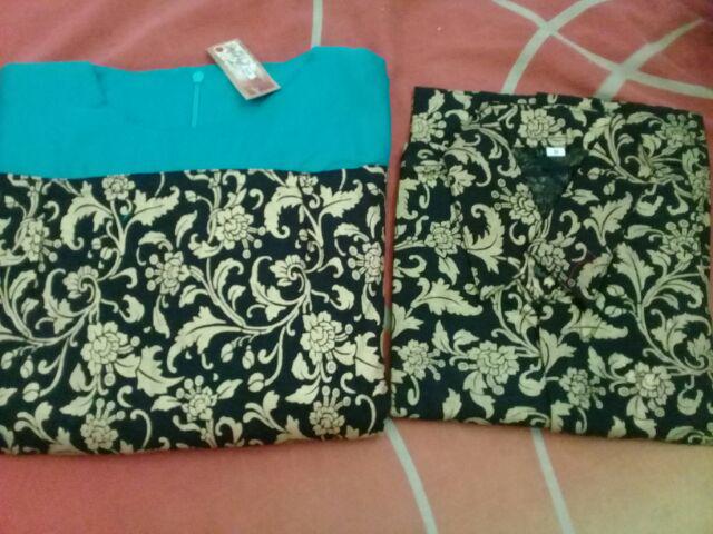 Setelan Wanita Batik Couple Lilit Shaqilla Kebaya Modern Tanah Abang Muslim Gamis