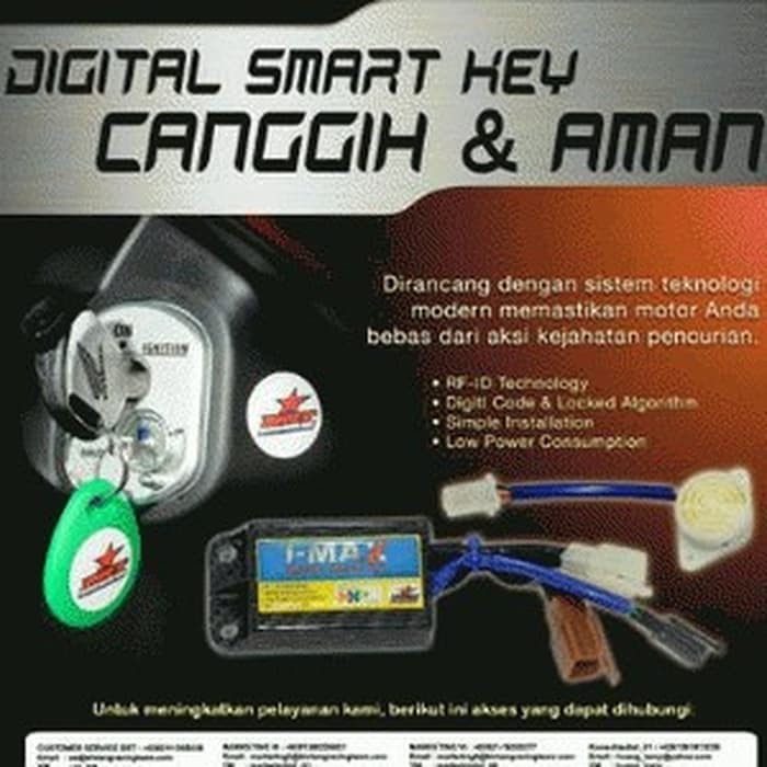 ALARM DIGITAL SMART KEY BEAT POP