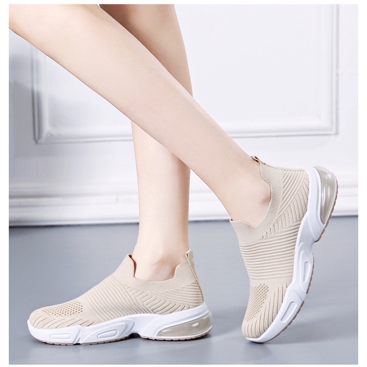 TOPGROSIR BR0046 Sepatu Sneakers Impor Comfort-KHAKI POLOS