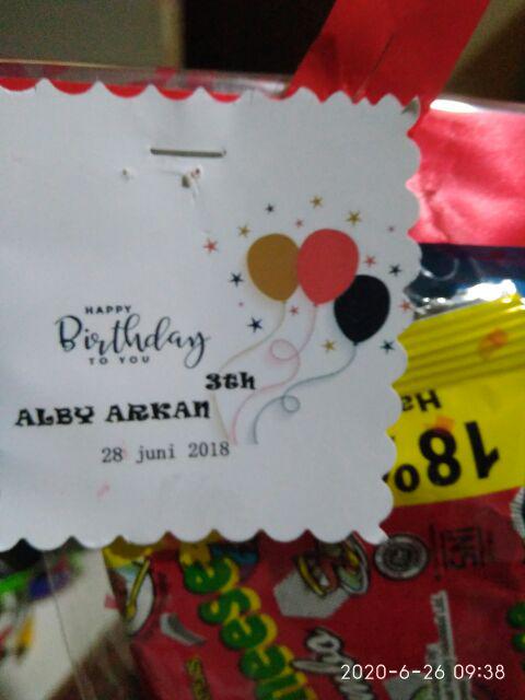 Parcel Snack Murah + Botol Minum Kemasan Cantik Ulang Tahun