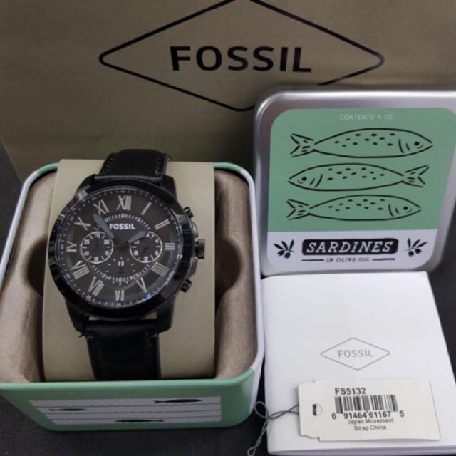 ORIGINAL PROMO  Jam Fossil Black 45mm FS5132
