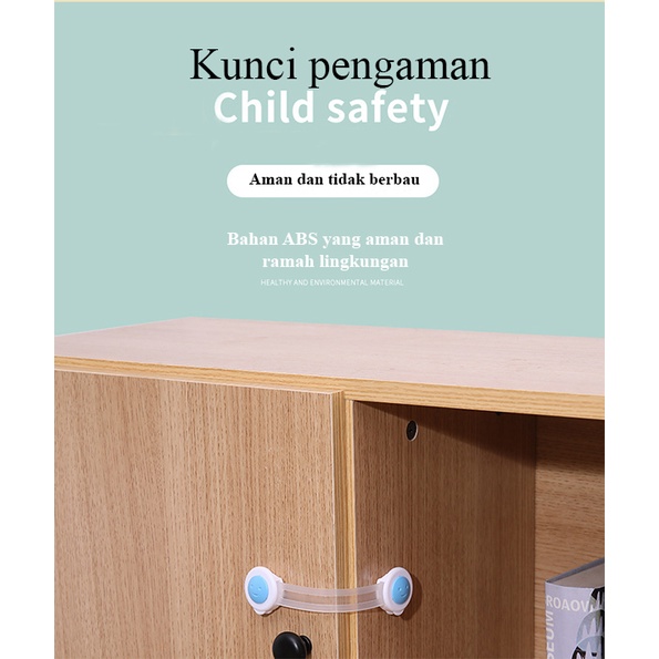 Safety Lock, Laci Anak, Pintu Lemari Es Kunci Pengaman Bayi Pintu Lemari Laci Kulkas Pengait Baby