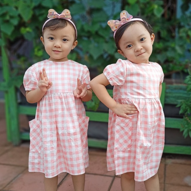 Baju anak/Dress Anak Perempuan "DAPHNE" Gingham