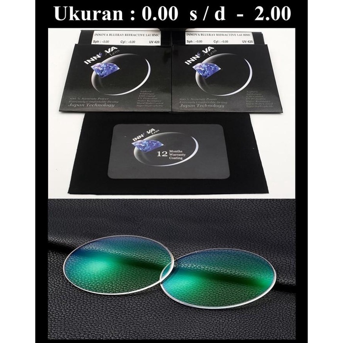 lensa minus BLUERAY INNOVA ORIGINAL lensa minus blue ray H-INDEX 1.61