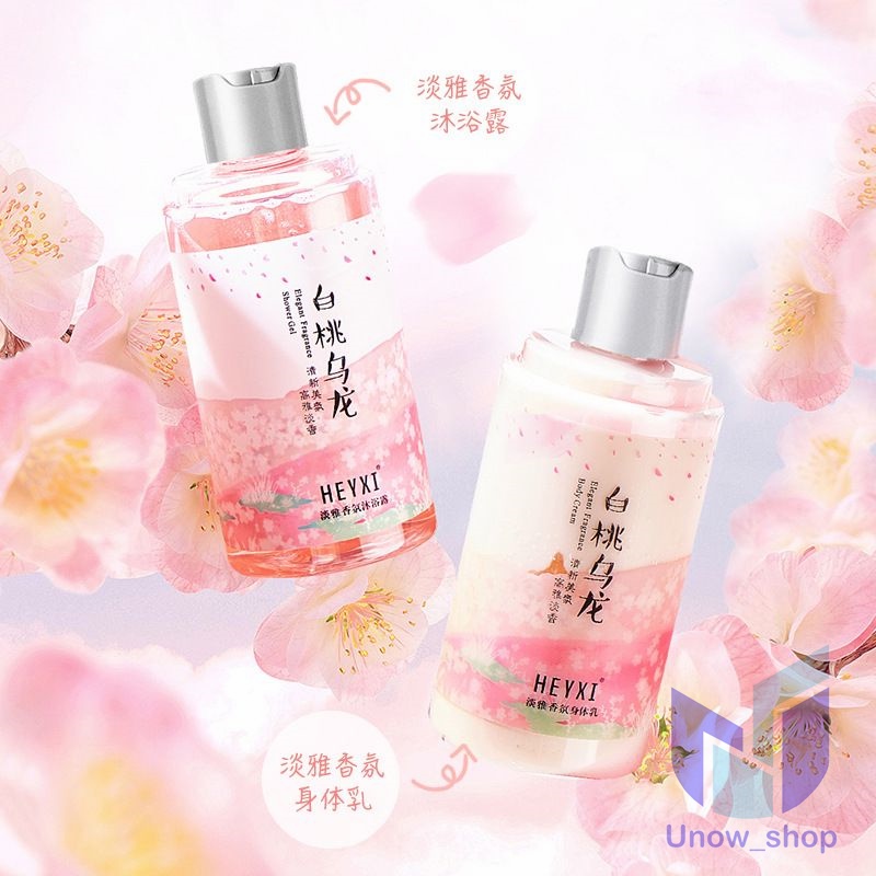 Jual Body Wash & Body Lotion Heyxi Shower Gel & Body Lotion Pelembab