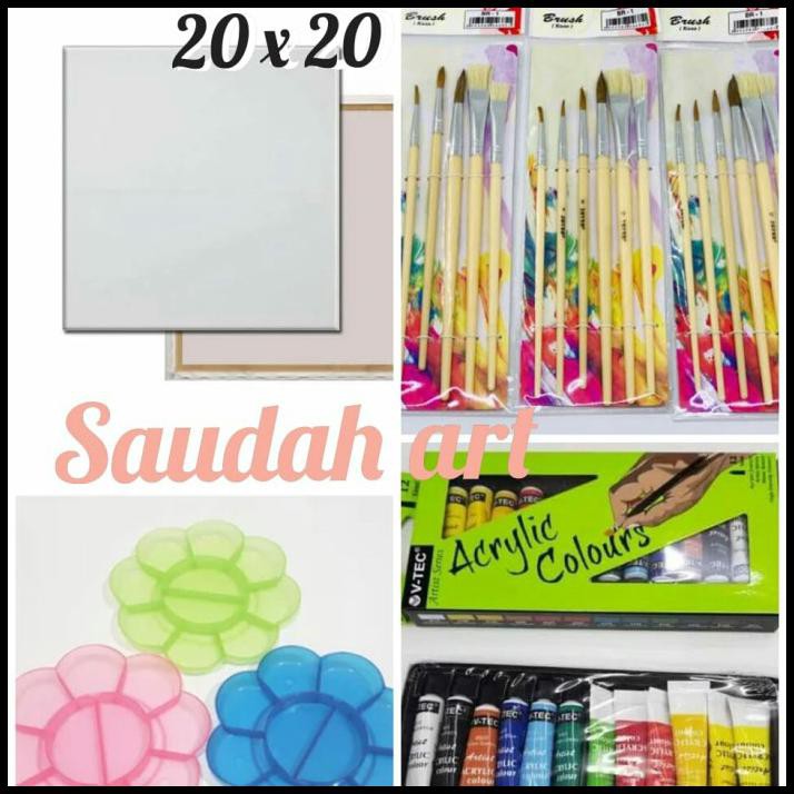 

Cuci Gudang Paket Kanvas Lukis (Kanvas 20X20,Kuas,Palet,Cat Akrilik)