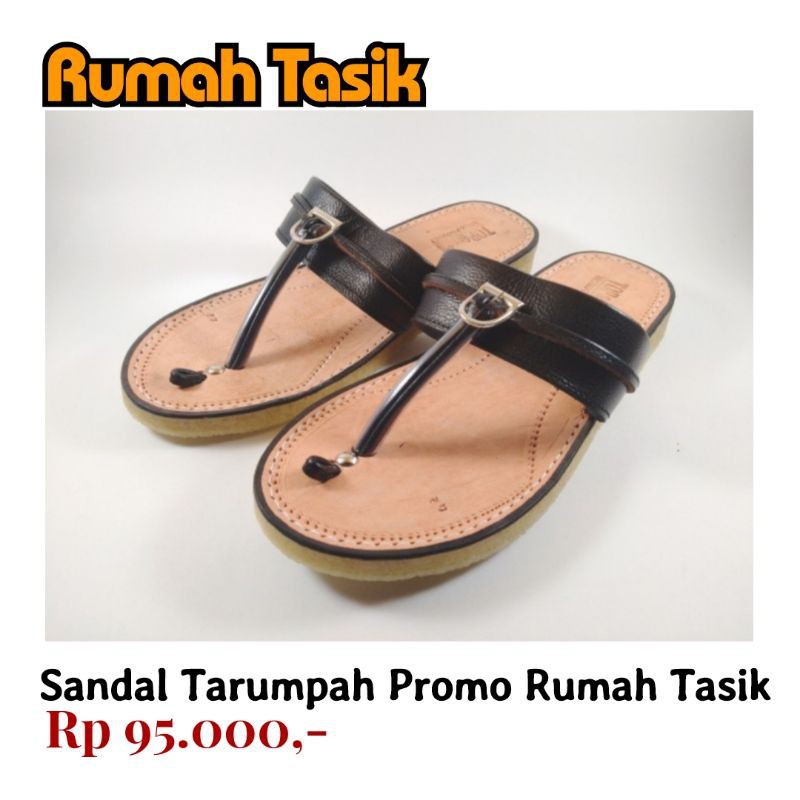 Sandal Tarumpah Top Sandal / Sandal Terumpah Kulit Karet Berkualitas Promo Rumah Tasik