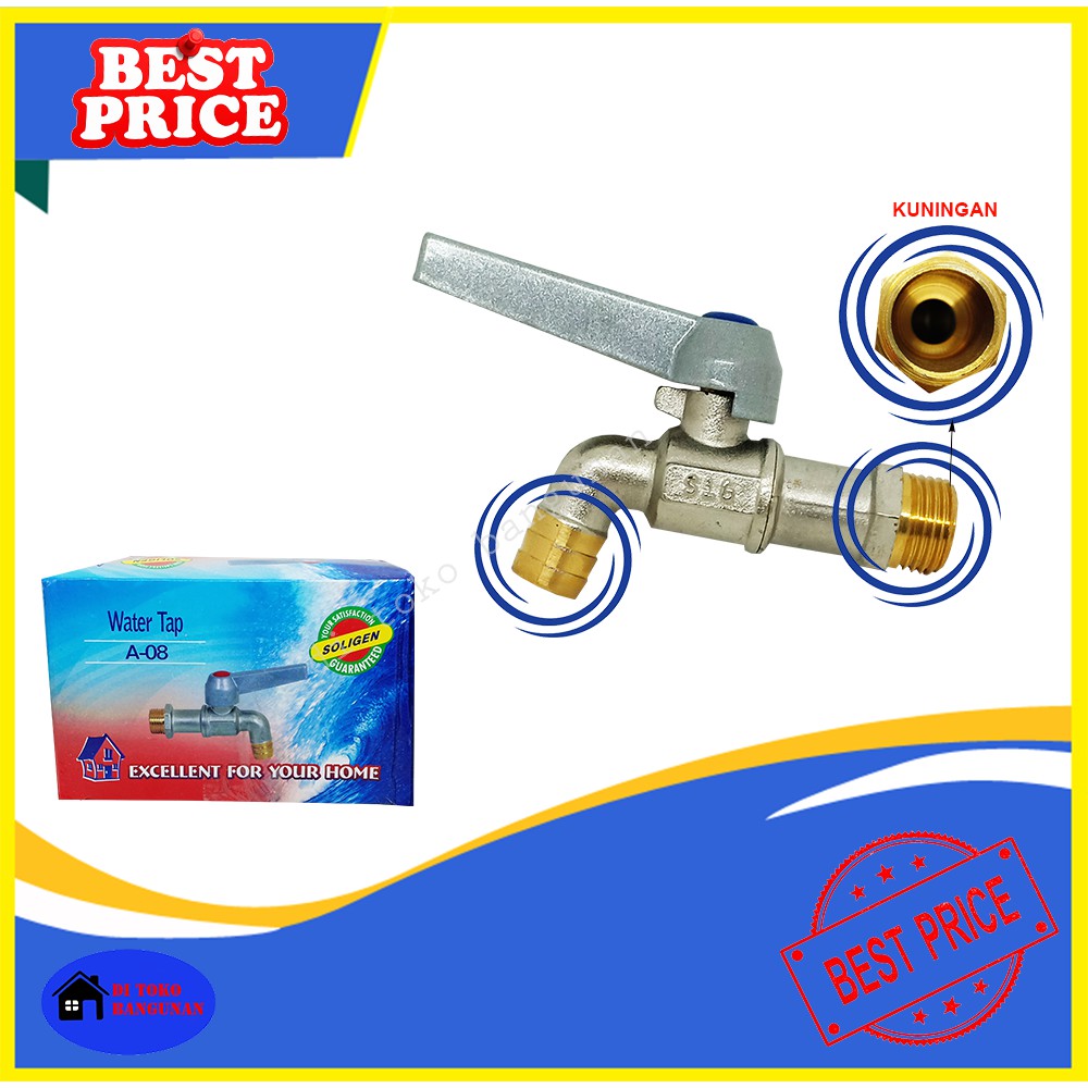 Kran Air Taman Rumah Engkol Kuningan 1/2&quot; Soligen A08
