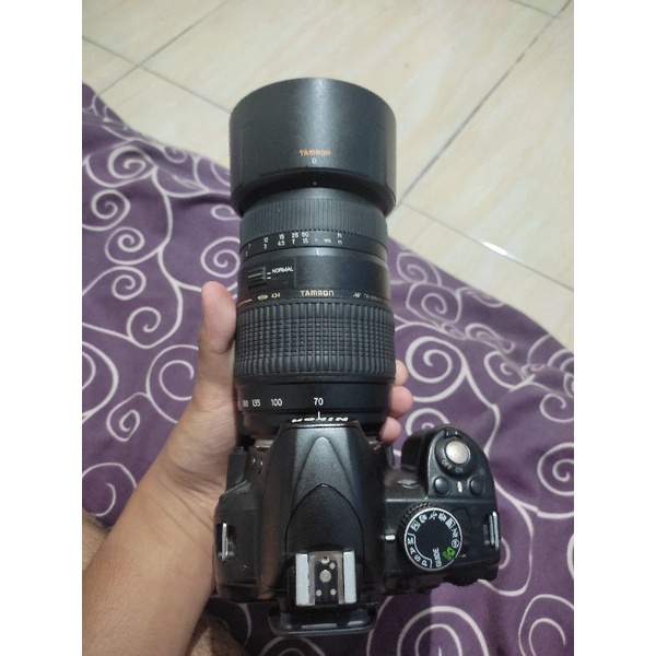 Nikon D3100 lensa tele tamron 70-300mm Macro Normal