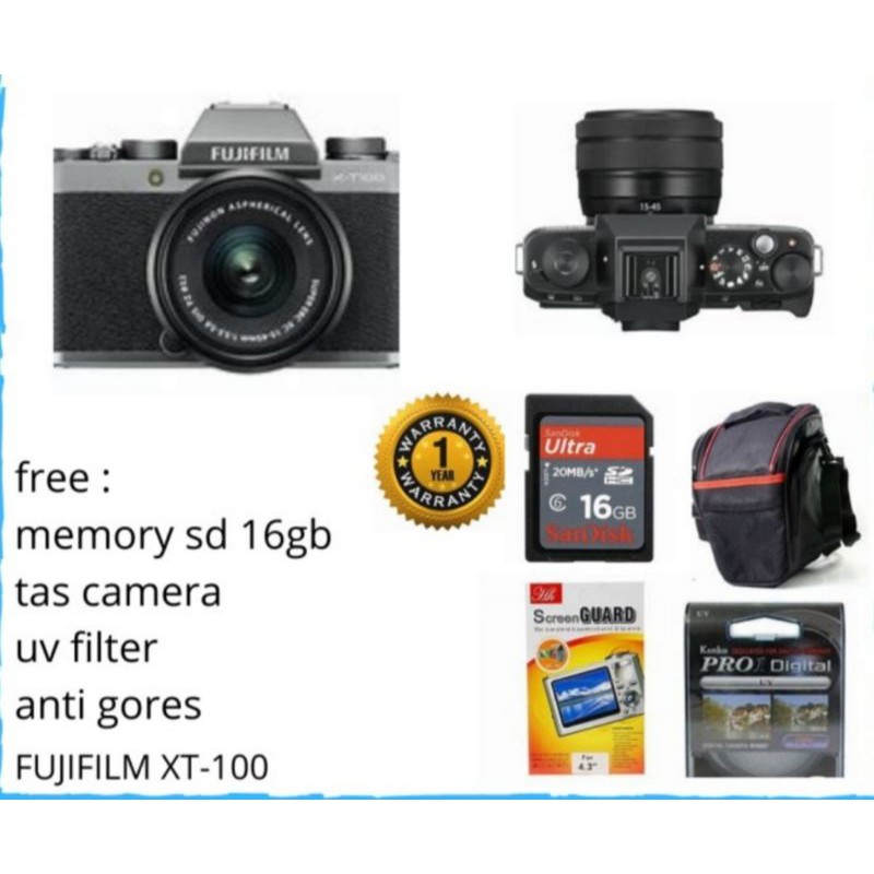 Camera FUJIFILM X-T100 KIT 15-45MM-1
