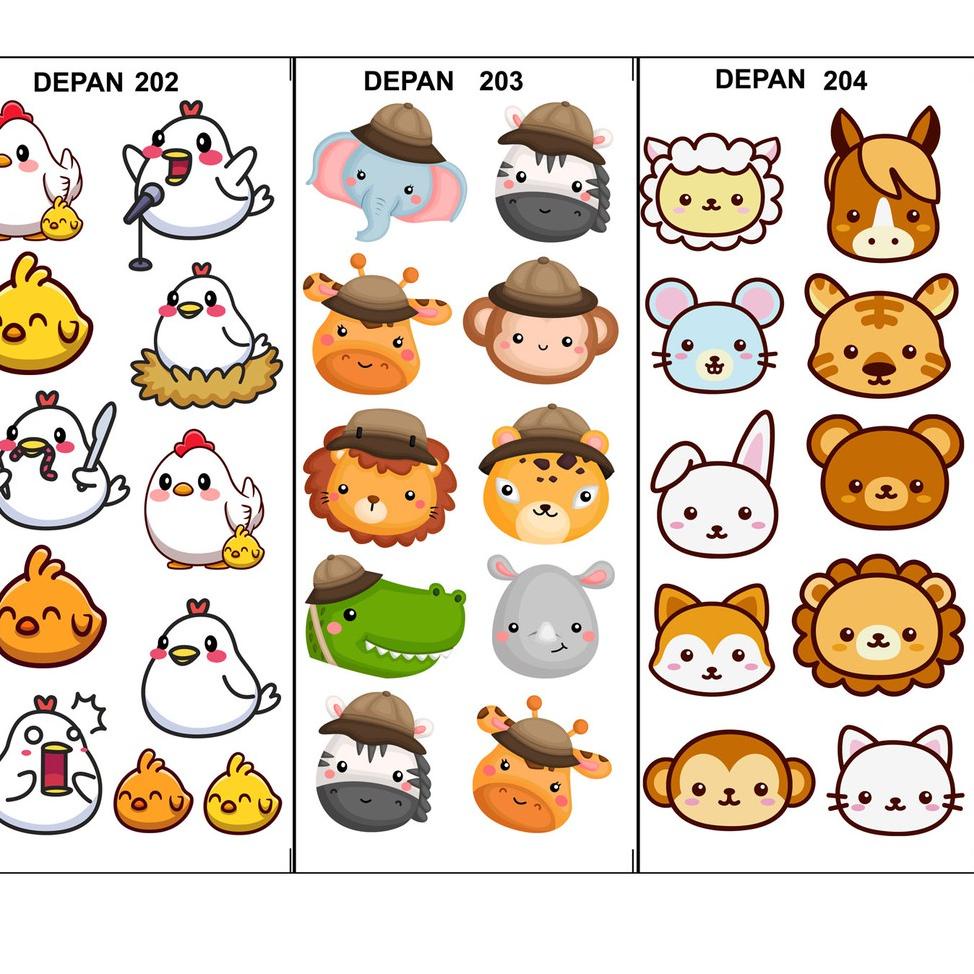 

✨BIG SALE✨ Edible Stamp / Sticker Makanan 199 - 216 buruan