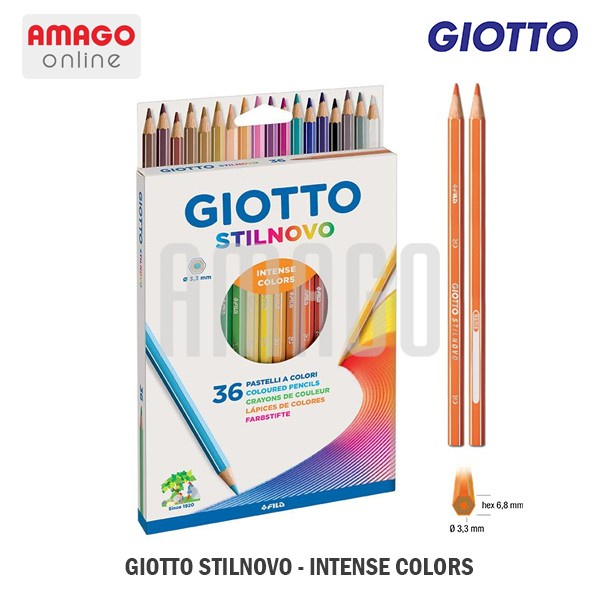 

WARNAPENSIL- GIOTTO STILNOVO - CARDBOARD - 36 COLORS - 256700 -PENSIL WARNA