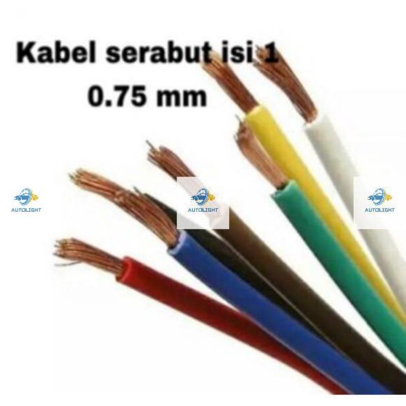 Kabel Serabut NYAF 0.75 / kabel Mobil motor Jual Meteran