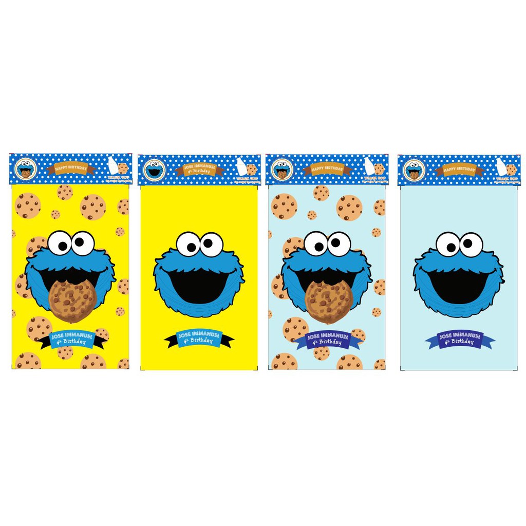 

plastik snack elmo cookies / plastik bingkisan snack elmo cookies / kantong snack elmo cookies