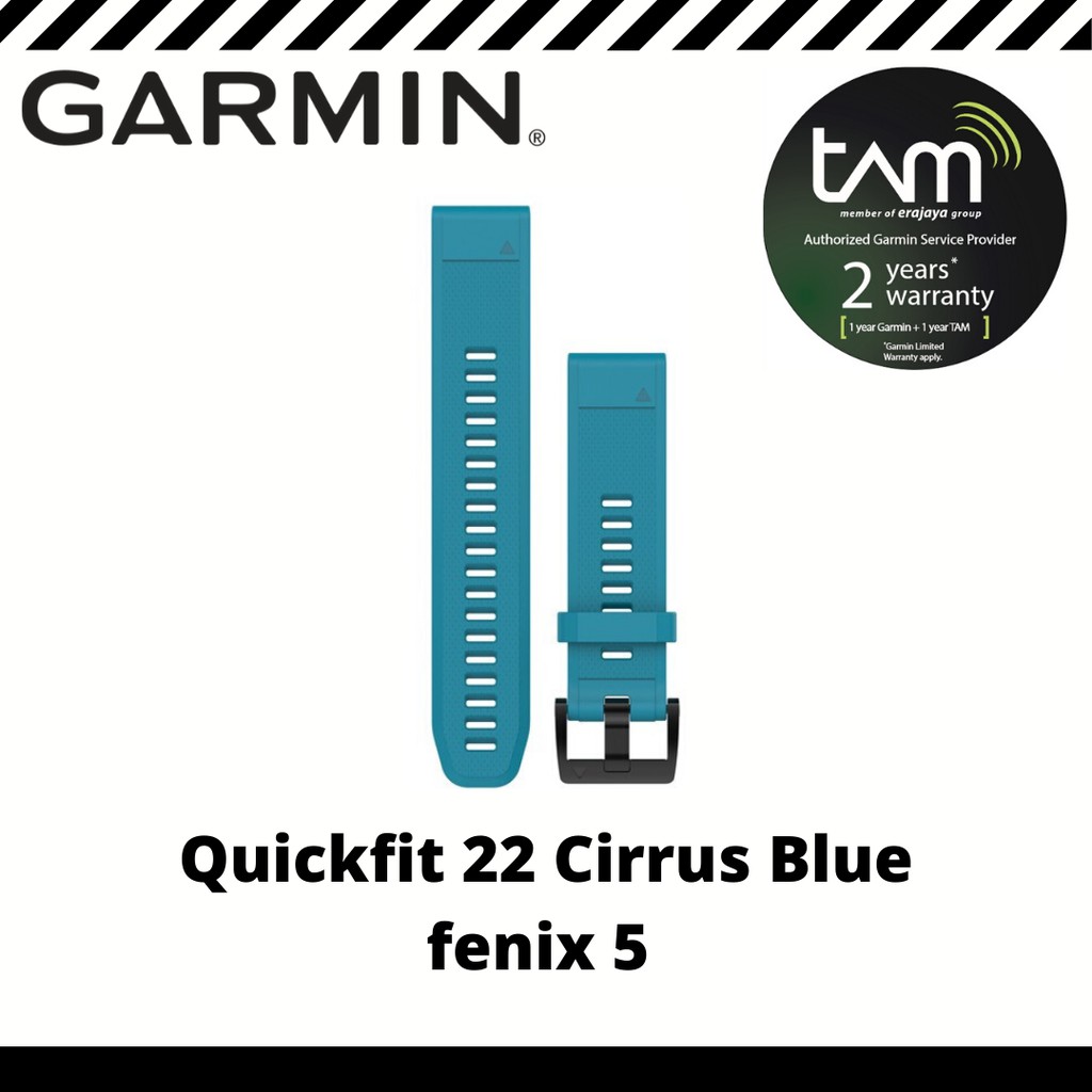 Garmin Band Strap Garmin Fenix 5 (Quickfit 22) Original Cirrus Blue