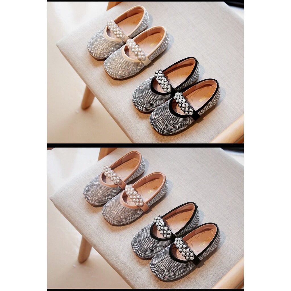 (LOLI-JKT) SP-M55 FLAT SHOES ANAK CEWEK IMPORT FULL BLINK DIAMOND 21-36