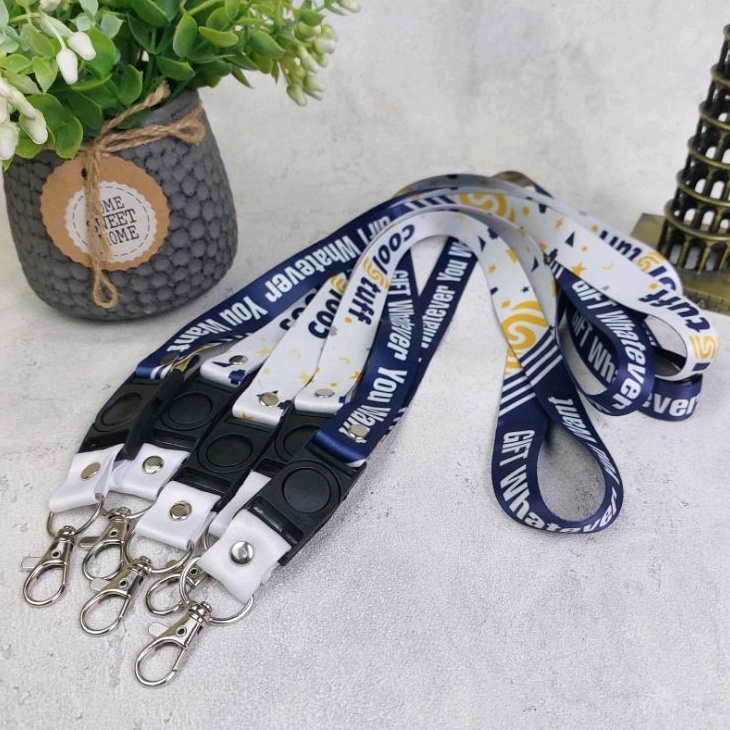 TALI LANYARD CUSTOM NAMA DAN LOGO / LANYARD ID CARD CUSTOM CETAK 2 SISI / TALI ID CARD /LANYARD PRIN