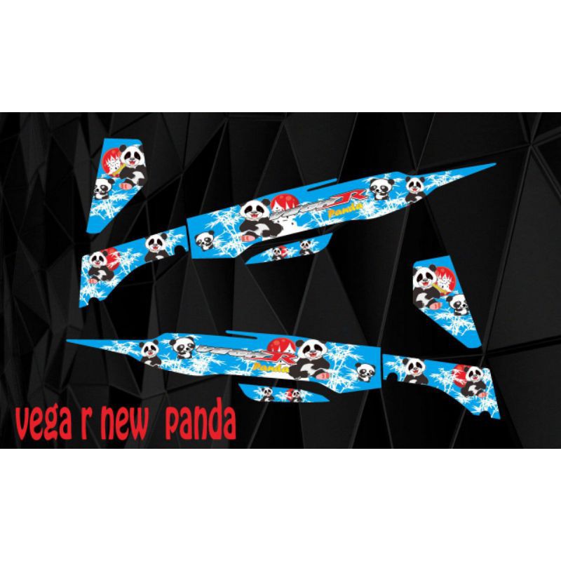 STIKER STRIPING DECAL VARIASI DAN LAMINASI YAMAHA VEGA R NEW DORAEMON