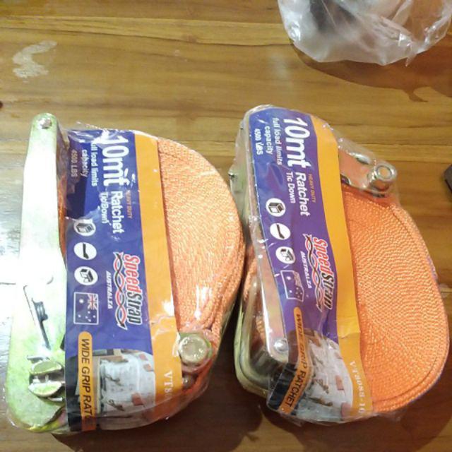 Ratchet Tie Down / Cargo Lashing / Tali Pengikat Barang 2”x2tonx10m