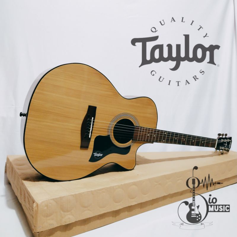 gitar taylor elektrik tanam besi medium Quality paket lengkap