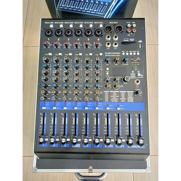 MIXER AUDIO ZETAPRO SUPER PHANTOM6 6CH MIXER ZETAPRO SUPER PHANTOM 6