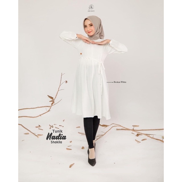 TERLARIS ✅ Tunik Nadia by Hijab ArRafi oryginal baju perempuan atasan cewe Fashion Muslimah bahan ad