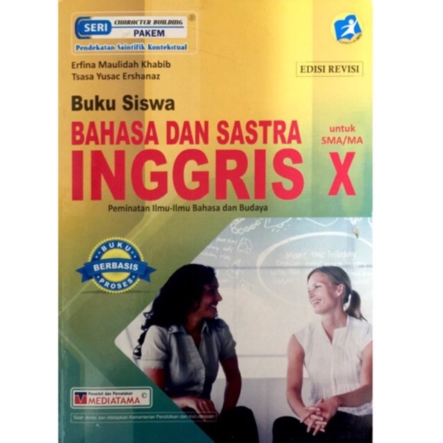 Buku siswa  bahasa dan sastra inggris kelas X-10 SMA/MA K13 revisi (mediatama)