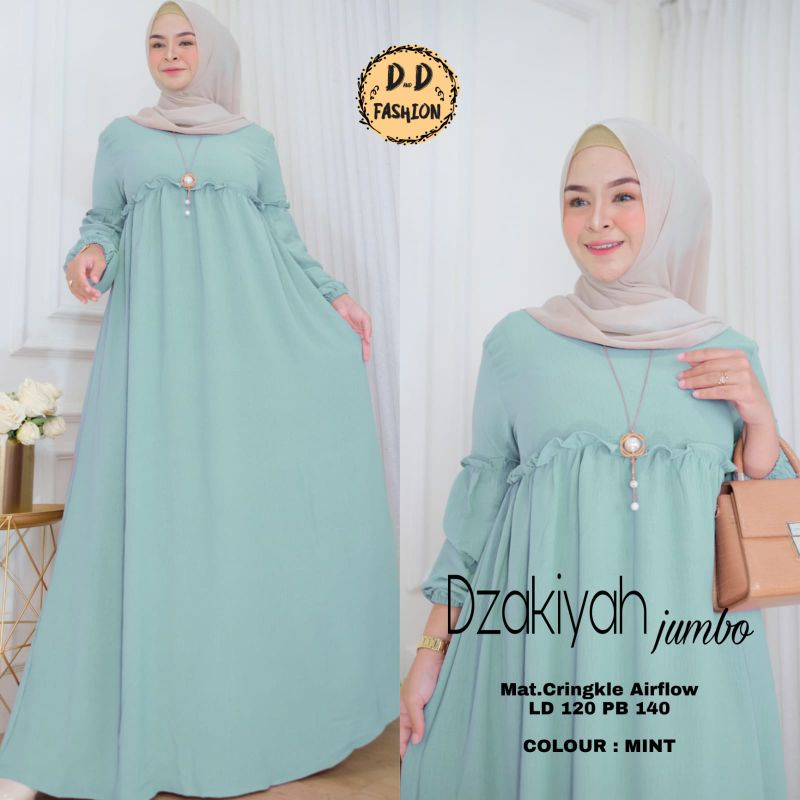 DZAKIYAH JUMBO GAMIS BAJU WANITA TERBARU BY DnD