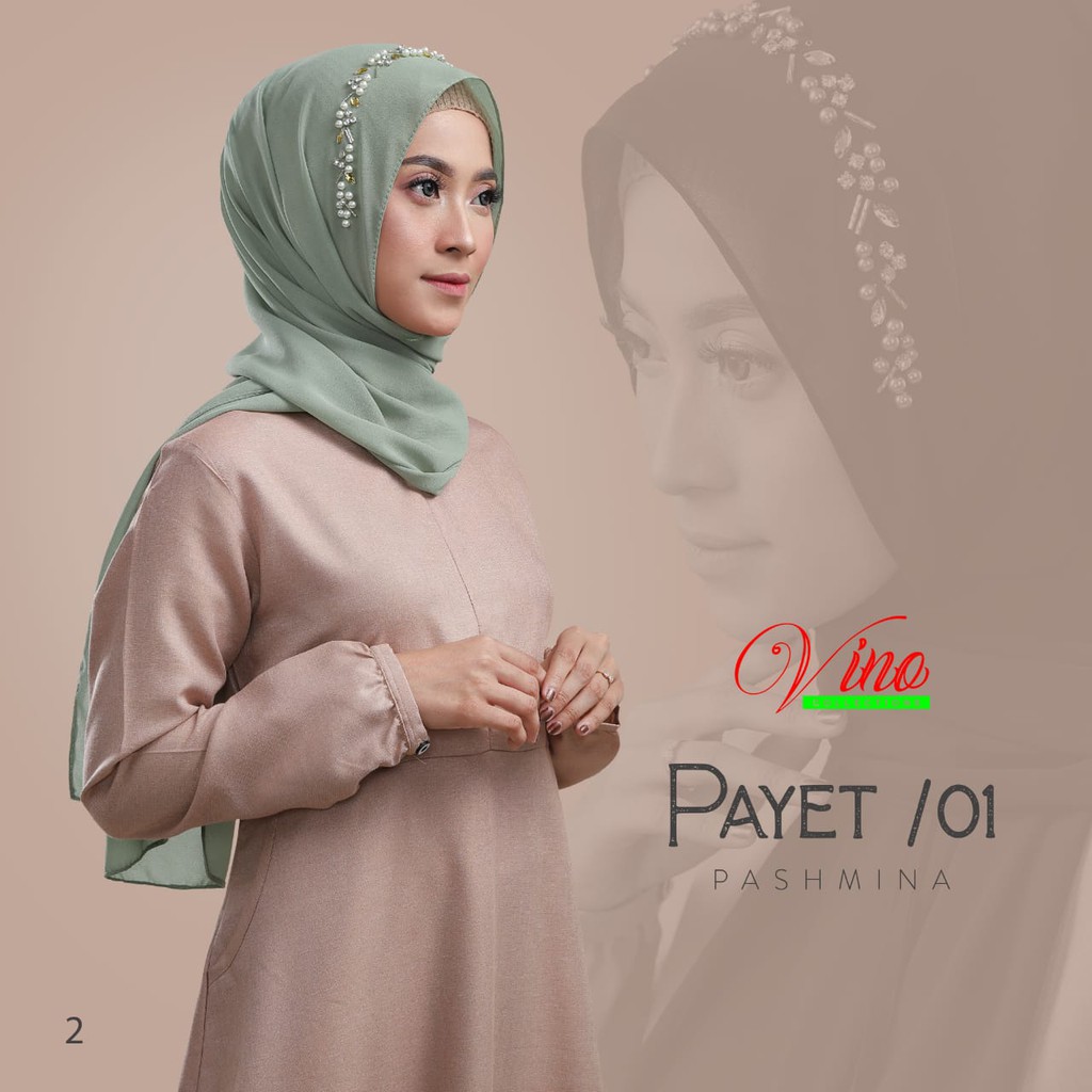 Jilbab Pashmina Ceruti Payet Mutiara (Mohon Baca Deskripsi) Ori Liana Hijab-8