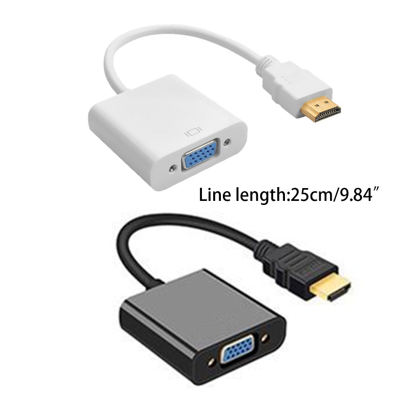 Cre Kabel Adapter Converter HDMI Male Ke VGA Female 1080P Digital Ke Analog