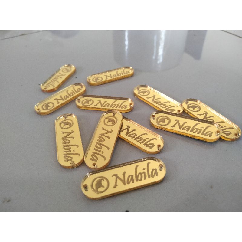 labell hijab akrilik